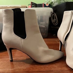 White Booties Size 8